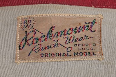 Lot 118 - Four men's embellished wool Western shirts, mid-20th century