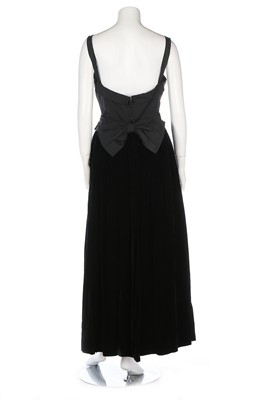 Lot 36 - Three couture black evening gowns, late...