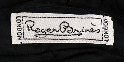 Lot 36 - Three couture black evening gowns, late...