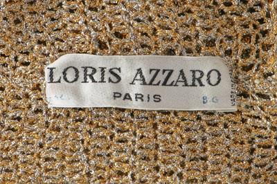 Lot 514 - A Loris Azzaro beaded gold and silver lurex crochet top, 1970s