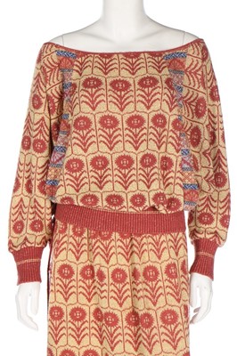 Lot 47 - A Bill Gibb knitted ensemble, probably 1977,...