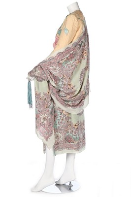 Lot 52 - A Bill Gibb silk ensemble in pastel shades,...