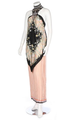 Lot 58 - A Bill Gibb printed silk foulard...
