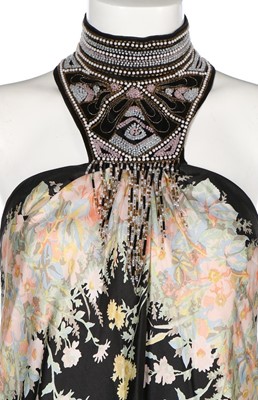 Lot 58 - A Bill Gibb printed silk foulard...