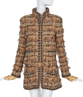 Lot 6 - A Chanel distressed fantasy tweed jacket, 'Paris-Rome' collection, Metiers d'Art, Pre-Fall 2016