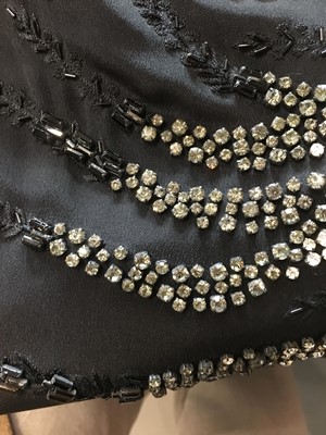 Lot 103 - A Roberto Cavalli bias-cut black silk crêpe evening dress, circa 2010