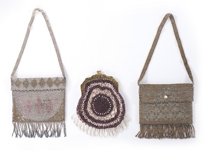Lot 92 - A group of mostly silver plated evening bags,...