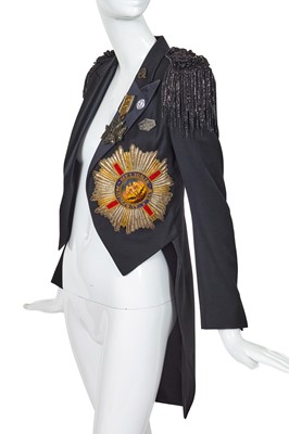 Lot 122 - A Balmain by Christophe Decarnin black wool tailcoat, Spring-Summer 2010