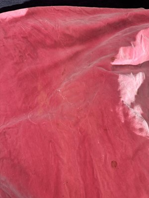 Lot 464 - Josephine Baker's embellished pink velvet cape, 1950s-60s