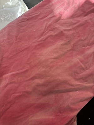 Lot 464 - Josephine Baker's embellished pink velvet cape, 1950s-60s