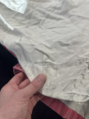 Lot 464 - Josephine Baker's embellished pink velvet cape, 1950s-60s