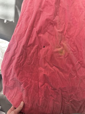 Lot 464 - Josephine Baker's embellished pink velvet cape, 1950s-60s