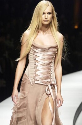 Lot 183 - A Versace by Donatella Versace black corset dress, Autumn-Winter 2003-04