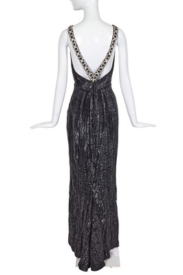 Lot 399 - A Christian Dior by Marc Bohan ciré velvet evening gown, Spring-Summer 1989