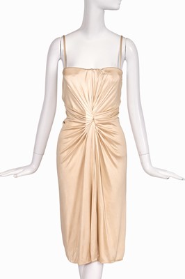 Lot 177 - A Christian Dior by John Galliano ecru silk jersey cocktail dress, Resort 2007