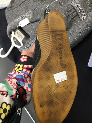 Lot 538 - A BodyMap crop top and rare wedged shoes, 1984-85