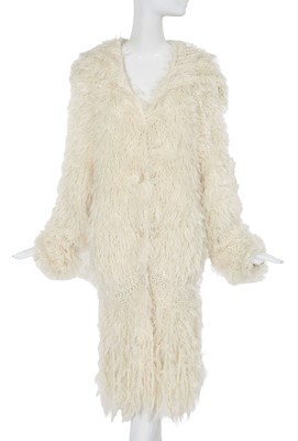 Lot 222 - A John Galliano faux fur evening coat, `Esquimeu' collection, Autumn-Winter, 2002-03