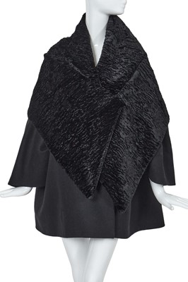 Lot 335 - A fine John Galliano black wool tent coat, 'Dolores' collection, Autumn-Winter 1995-96