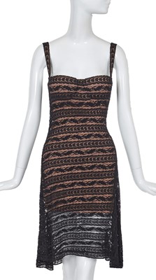 Lot 285 - An Azzedine Alaïa lace and knitted jersey cocktail dress, Autumn-Winter 1993-94