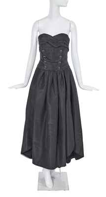 Lot 45 - A Chanel by Karl Lagerfeld black faille ballgown, 'Nouveau Rapper (Hip Hop)' collection Autumn-Winter 1991-92
