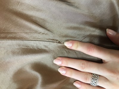 Lot 181 - A Lolita Lempicka embellished brown shot silk ensemble, 2000s