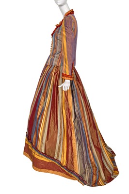 Lot 281 - A Christian Lacroix striped taffeta ensemble, Spring-Summer 1998