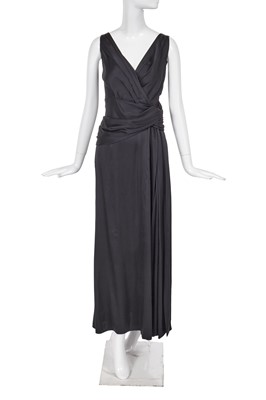 Lot 186 - A Christian Dior by John Galliano black draped jersey evening gown, 'Return to Luxury' collection, Autumn Winter 2007-08