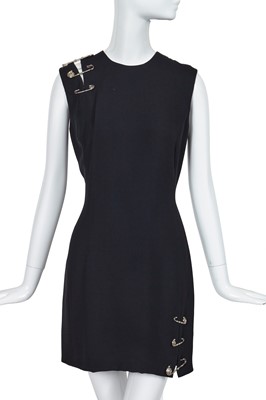 Lot 278 - A Gianni Versace black 'safety pin' dress, Spring Summer 1994