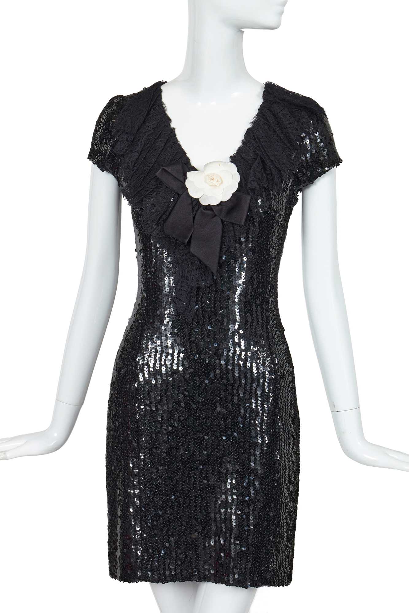Lot 33 - A Chanel by Karl Lagerfeld sequined mini dress, Autumn-Winter 1994-95