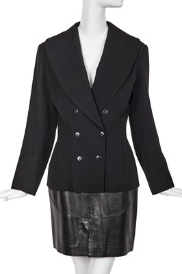 Lot 286 - An Azzedine Alaïa black wool jacket, Autumn-Winter 1990-91
