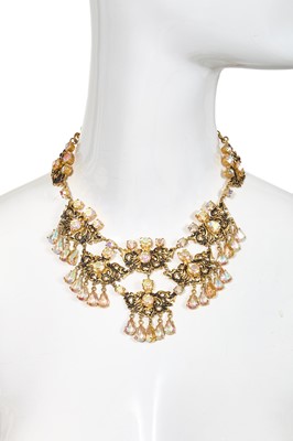 Lot 458 - A Christian Dior by Mitchel Maer jewelled necklace, 1956