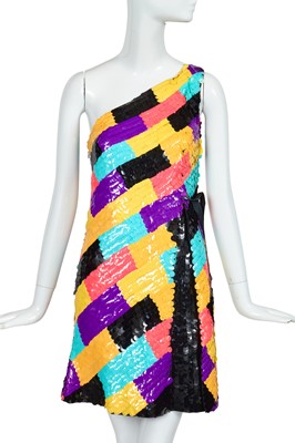 Lot 19 - A Chanel by Karl Lagerfeld multicoloured embellished dress, 'Coco Pop' collection, Autumn-Winter 2001-02
