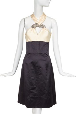 Lot 15 - A Chanel by Karl Lagerfeld embellished satin cocktail dress, 'Paris on Stage' collection, Autumn-Winter 2006-07