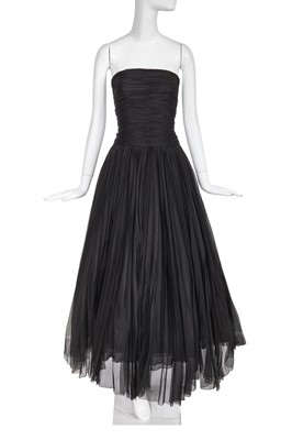Lot 29 - A Chanel by Karl Lagerfeld black silk organza evening dress, Spring-Summer 1997