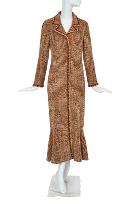Lot 20 - A Chanel brown fantasy tweed coat, 'Coco Pop' collection, Autumn-Winter 2001-02