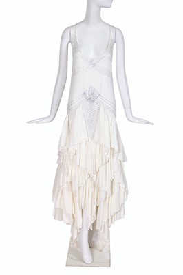 Lot 109 - An Alexandre Vauthier haute couture embellished white crêpe evening gown, Spring-Summer 2022