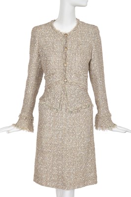 Lot 16 - A Chanel by Karl Lagerfeld fantasy-tweed suit, Spring Summer 2005