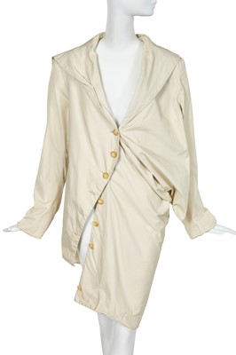 Lot 406 - A John Galliano white cotton jacket, 'Panniers' collection, Spring-Summer 1987