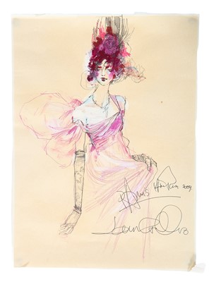 Lot 167 - A fine John Gallliano fashion illustration, 2009