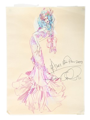 Lot 168 - A John Gallliano fashion illustration, 2009