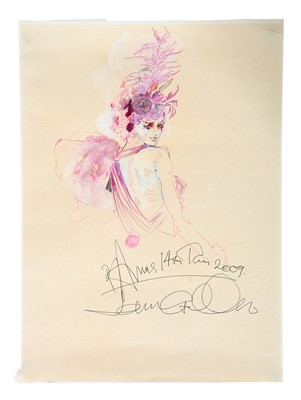 Lot 169 - A John Gallliano fashion illustration, 2009