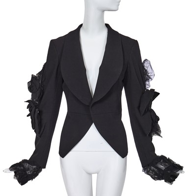 Lot 249 - A Comme des Garçons black wool serge jacket, 'Dark Romance, Witch' collection, Autumn-Winter 2004-05