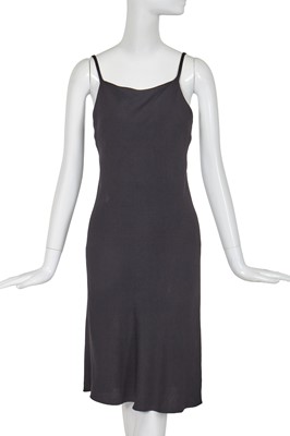 Lot 337 - A John Galliano black satin-backed crêpe dress, circa 1990