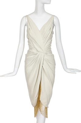 Lot 172 - A Christian Dior by John Galliano ivory crêpe cocktail dress, 'Grey Gardens' collection, Spring-Summer 2008