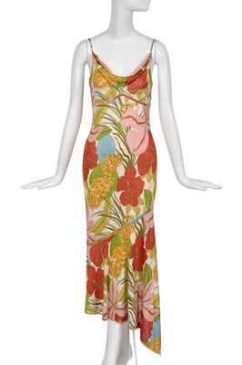 Lot 235 - A John Galliano multicoloured knitted lurex cocktail dress, commercial collection 2000