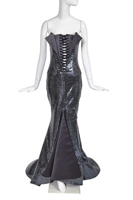 Lot 119 - An Alexis Mabille haute couture sequined evening gown, Spring-Summer 2015