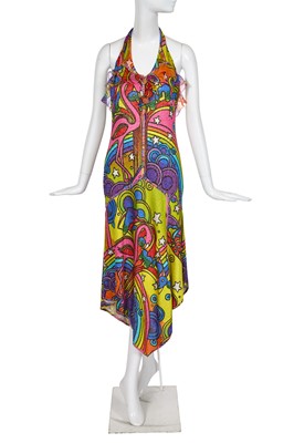 Lot 195 - A John Galliano multicoloured knitted lurex cocktail dress, Spring-Summer 2005