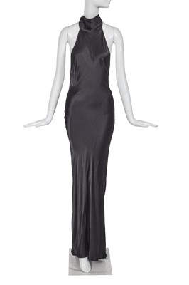 Lot 203 - A Christian Dior by John Galliano black silk satin evening dress, circa 2005