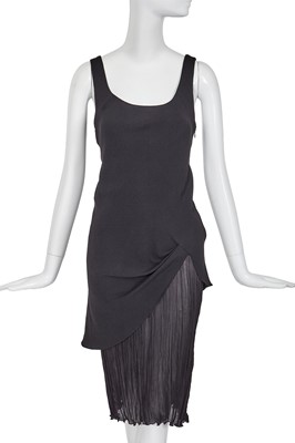 Lot 310 - A Christian Dior black crêpe cocktail dress, 'Communist /Constructivist' collection, Spring-Summer 1999