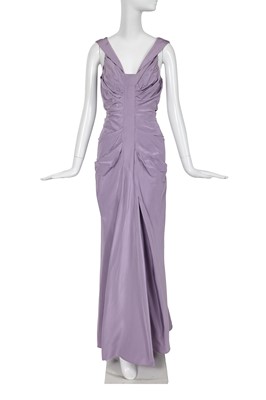Lot 178 - A Christian Dior by John Galliano lilac silk and cotton faille evening dress, commercial collection 2007